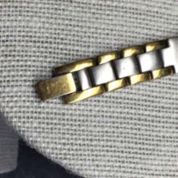 Anne Klein II Ladies Watch As Is Silver Gold 10/6059 753H White Quartz Mvmt main image 5